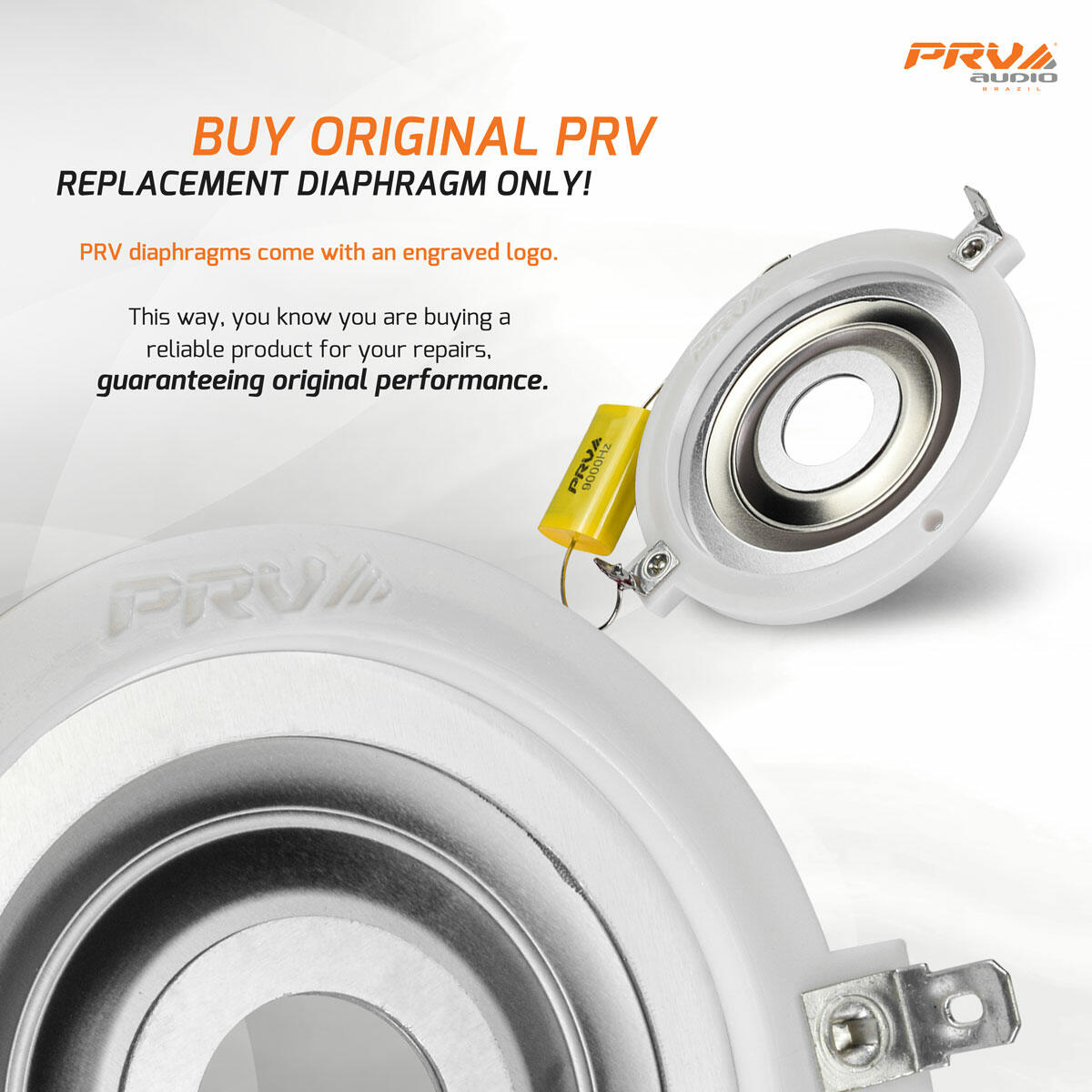 PRV Audio RPTW700Ti ORIGINAL REPLACEMENT DIAPHRAGM (Each) PRV Audio
