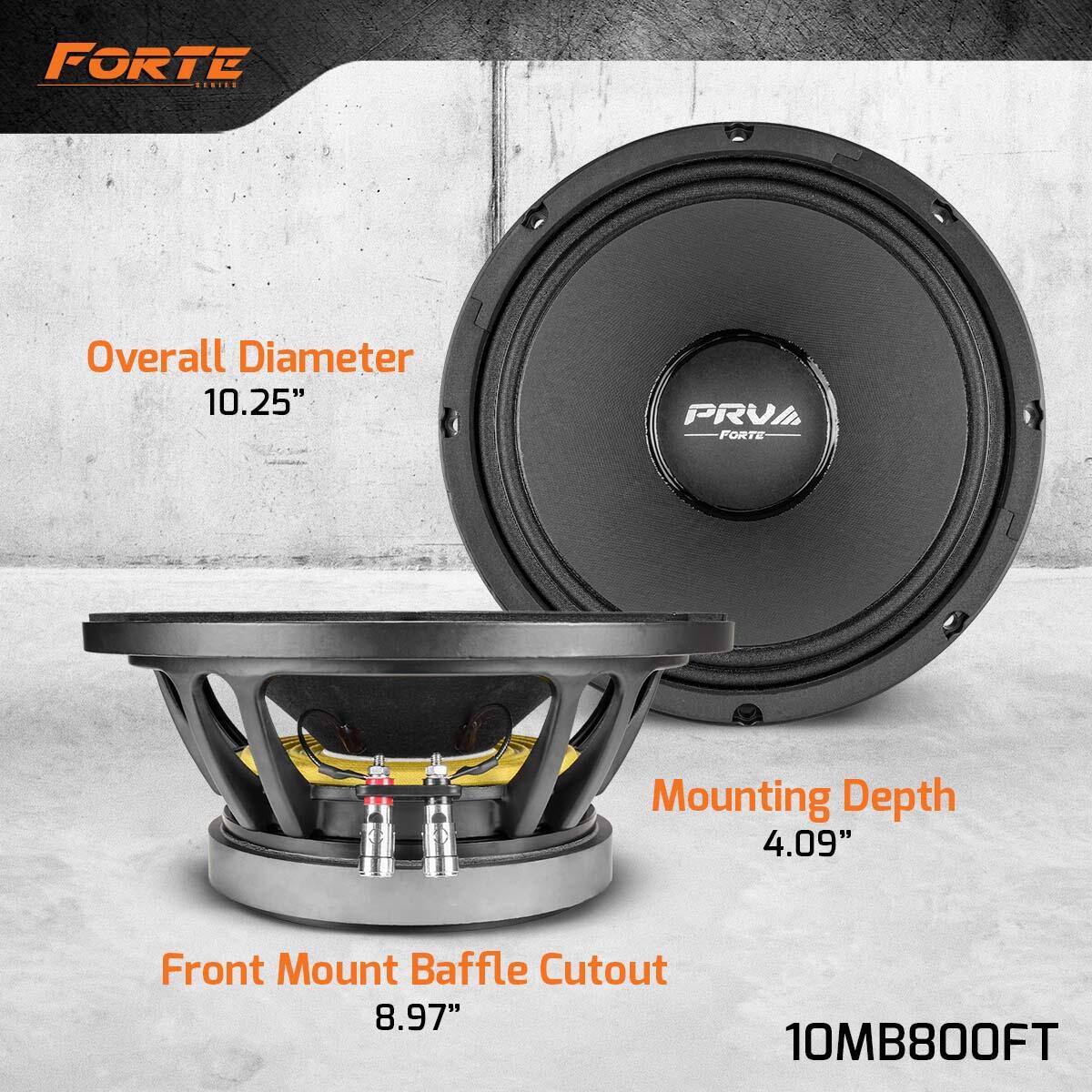 PRV Audio 10MB800FT 10" MIDBASS LOUDSPEAKER PRV Audio