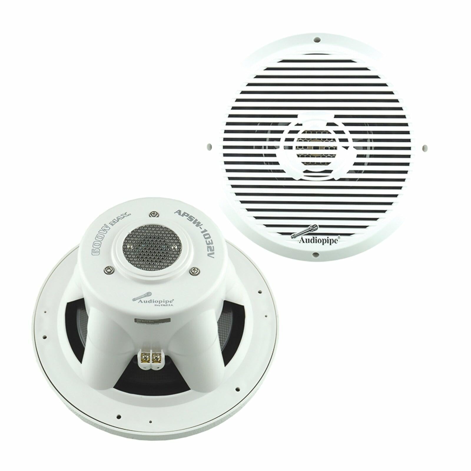Audiopipe APSW-1032V 10 Marine Subwoofer Audiopipe