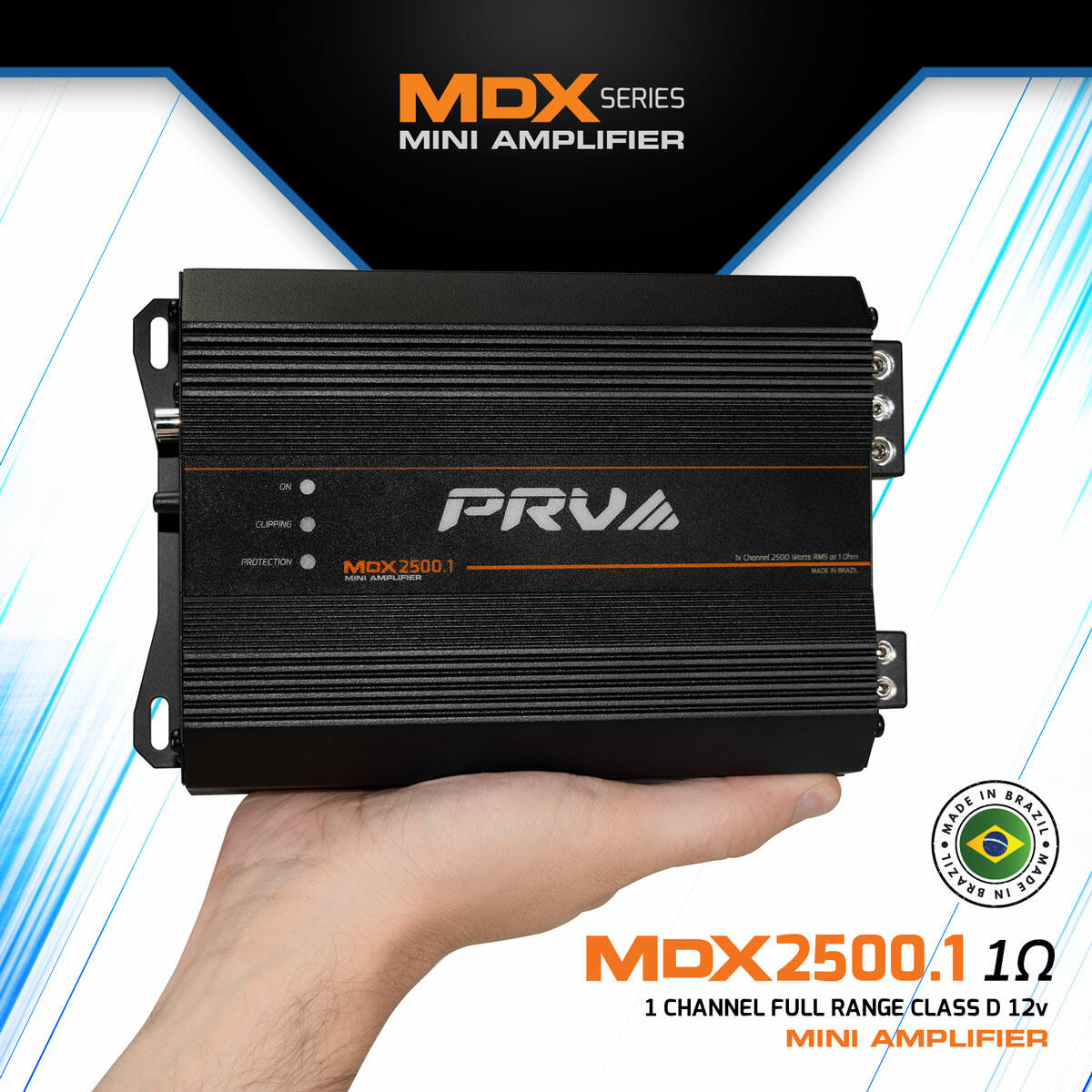 PRV Audio MDX2500.1 1 Ohm 1 Channel Full Range Amplifier PRV Audio