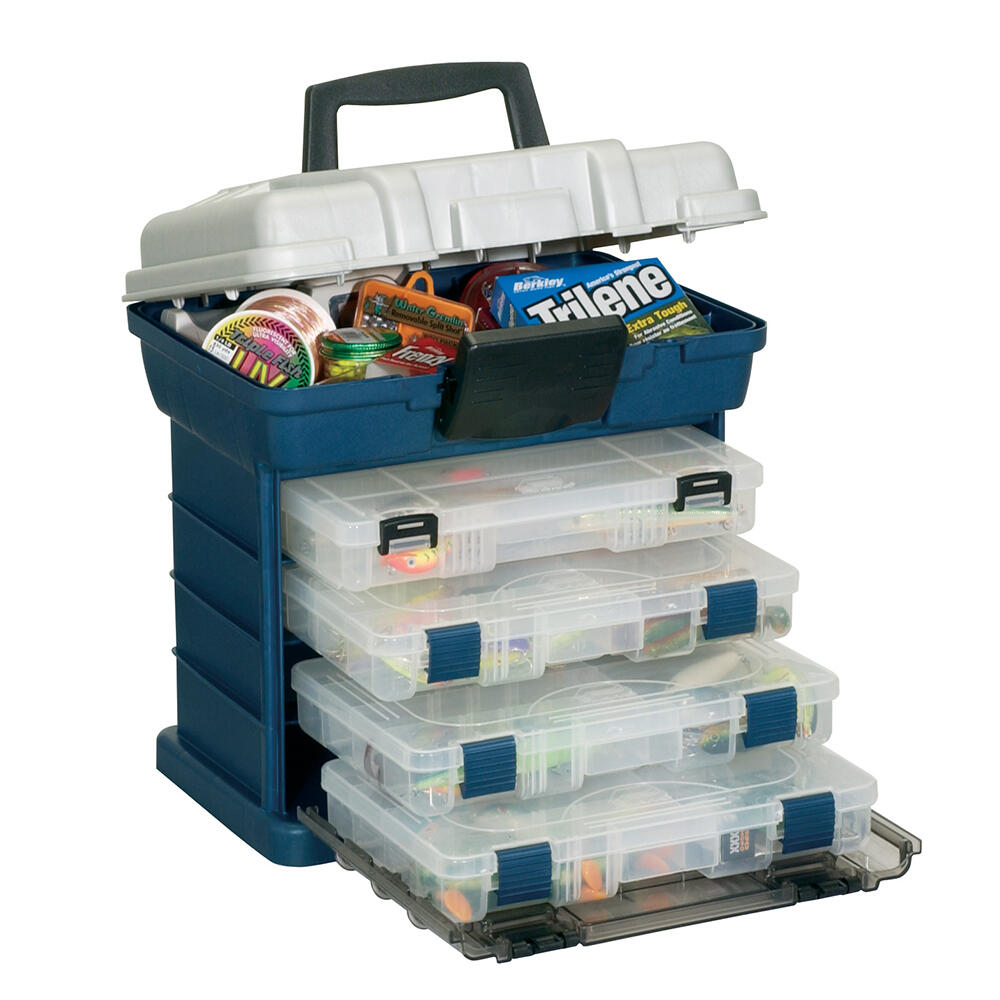 Plano 136400 4-BY&trade; 3600 StowAway&reg; Rack System - Blue/Silver Plano