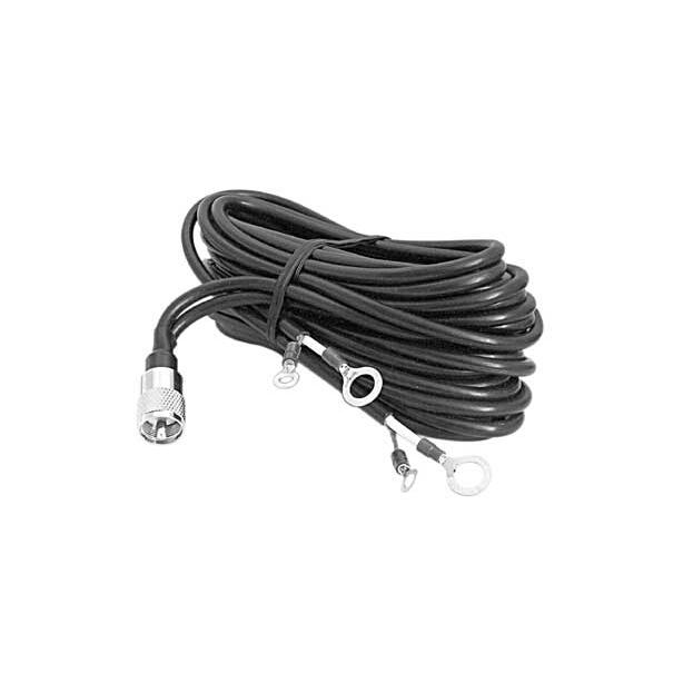 Procomm PLL18XJ 18' Rg59 Dual Lead Co-phase Coax Cable With 1soldered Pl259, & Lug Connectors Procomm
