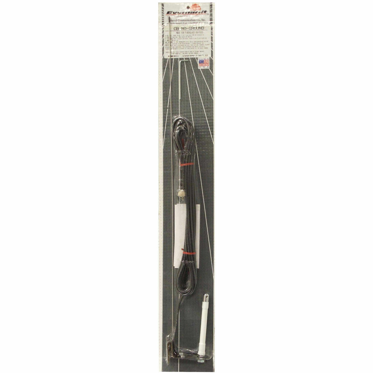Everhardt SNGP2WM-W 2' Ss Ground Clip On Window Mount CB Ant. Everhardt