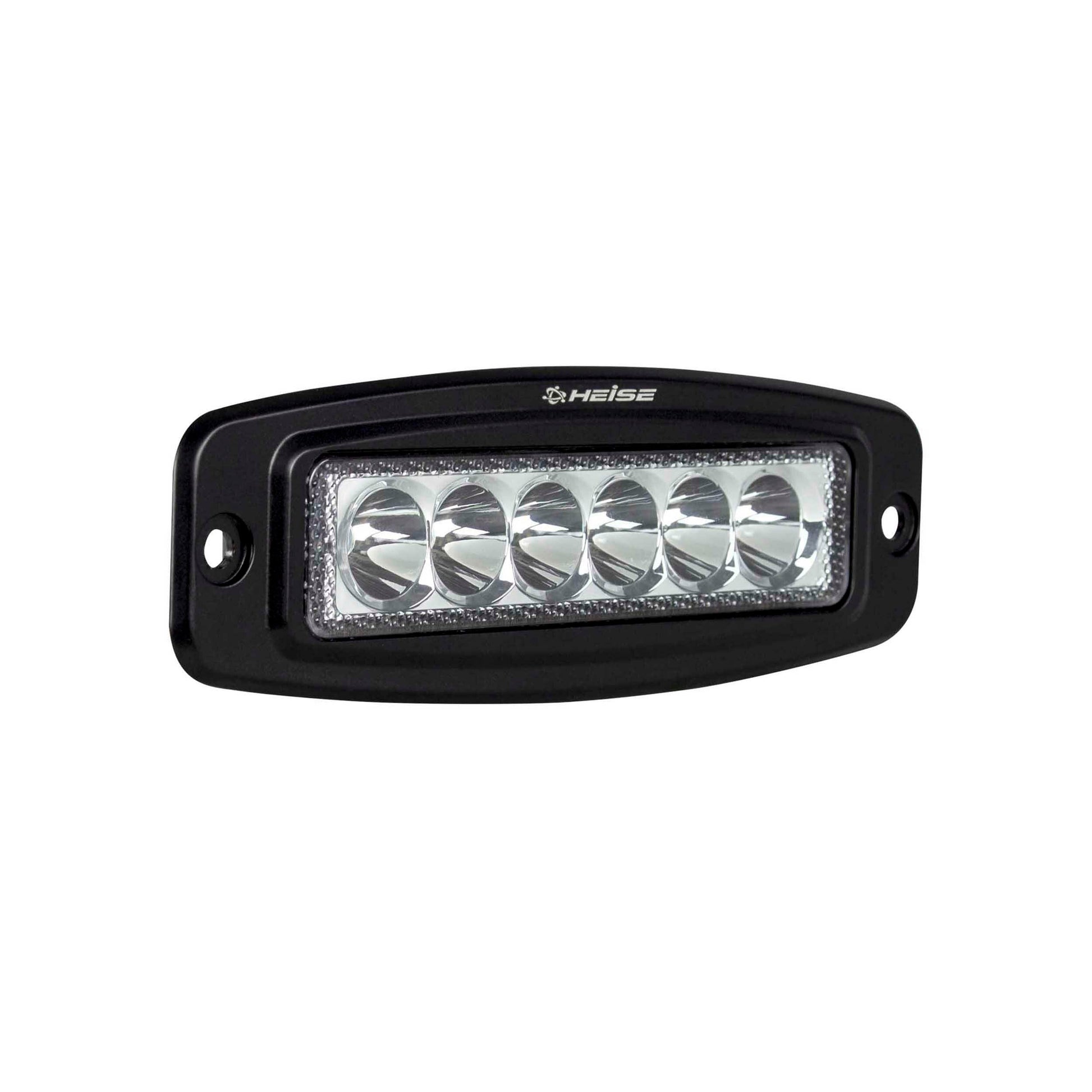 Heise HE-FMDL1 Single Row Flush Mount Driving Light - 6 LED Heise