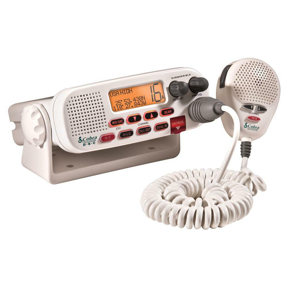 Cobra MRF45D - Class D 25/1 Watt Submersible Vhf Fixed Mount Radio With Noaa & Dsc Cobra