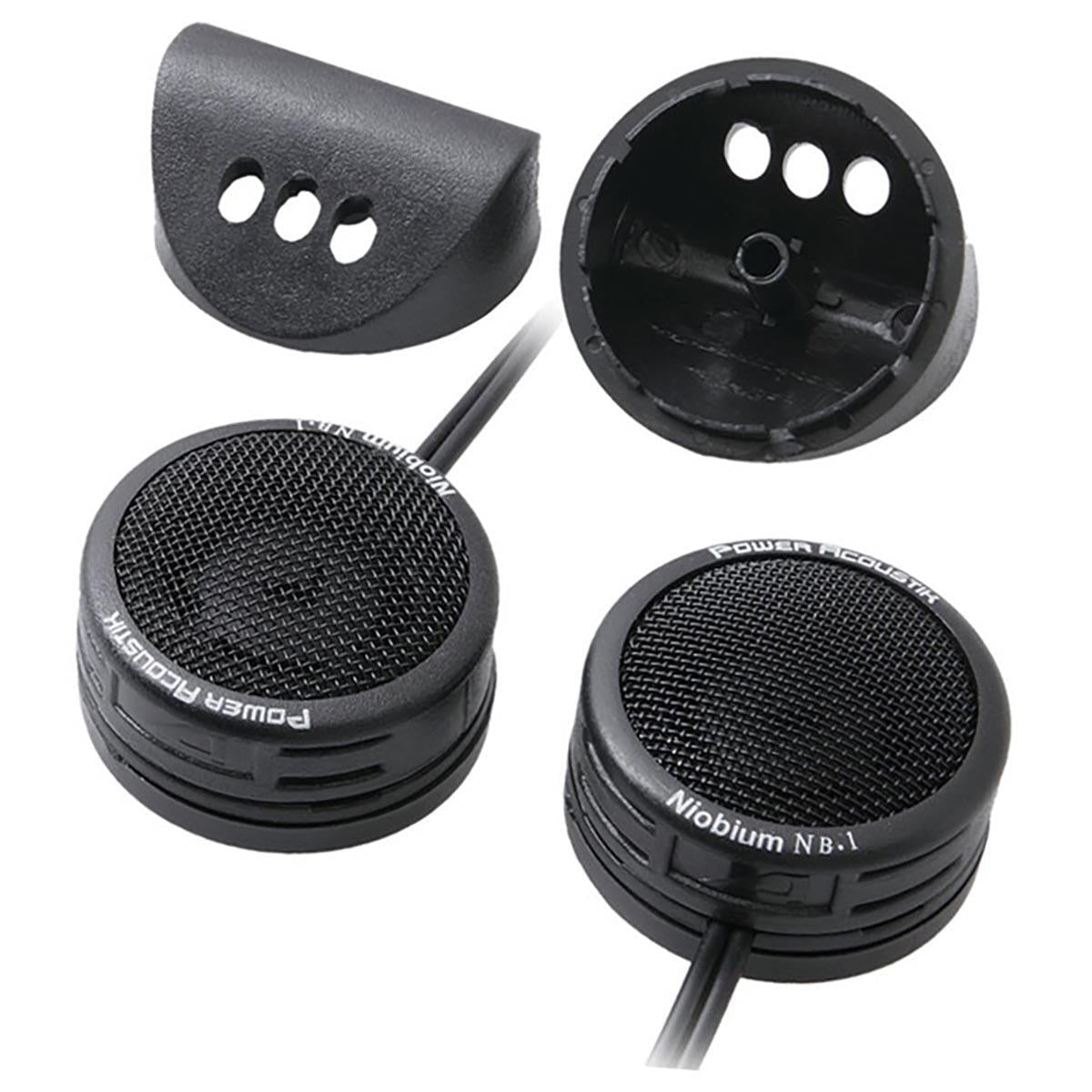 Power Acoustik NB-1 POWER ACOUSTIK 1" TWEETERS (Sold in pairs) 200 WATT2-WAY MOUNT; BUILT-IN XOVER Power Acoustik
