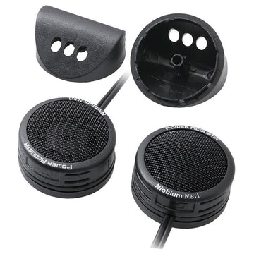 Power Acoustik NB-1 POWER ACOUSTIK 1" TWEETERS (Sold in pairs) 200 WATT2-WAY MOUNT; BUILT-IN XOVER Power Acoustik