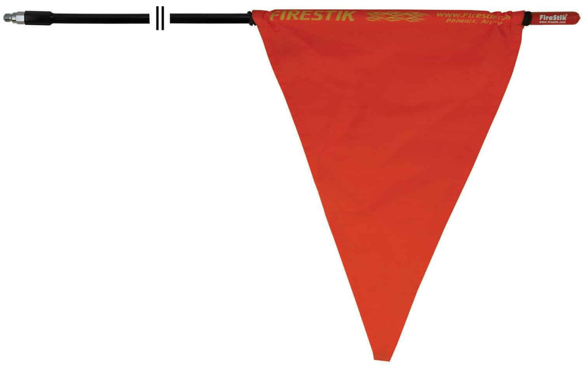 Firestik F5-B 5 Foot 3/8"x24" Thread Black Mast With Orange Safety Flag Firestik