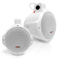 Pyle PLMRW85  Marine 8” 2-Way Wakeboard Speaker (White) - Pair Pyle