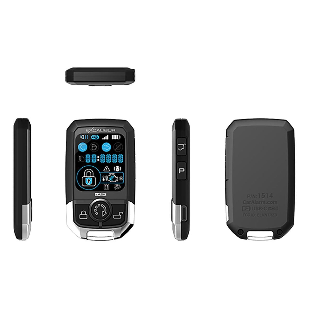 Excalibur Alarms 151403 3-Color LCD 2-Way Remote for AL18803D Excalibur Alarms