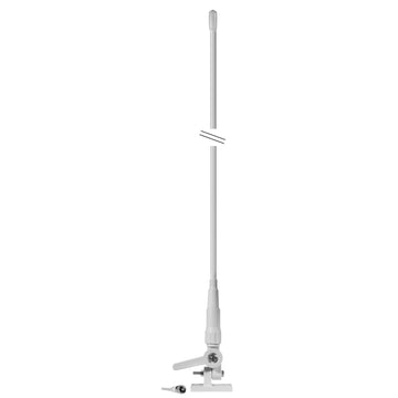 Cobra CM300004 5' - 3db Gain, Fiberglass Vhf Antenna With 17' Rg58 Coax Cable And Pl259 Connector For Fixed Mount Marine Radios Cobra