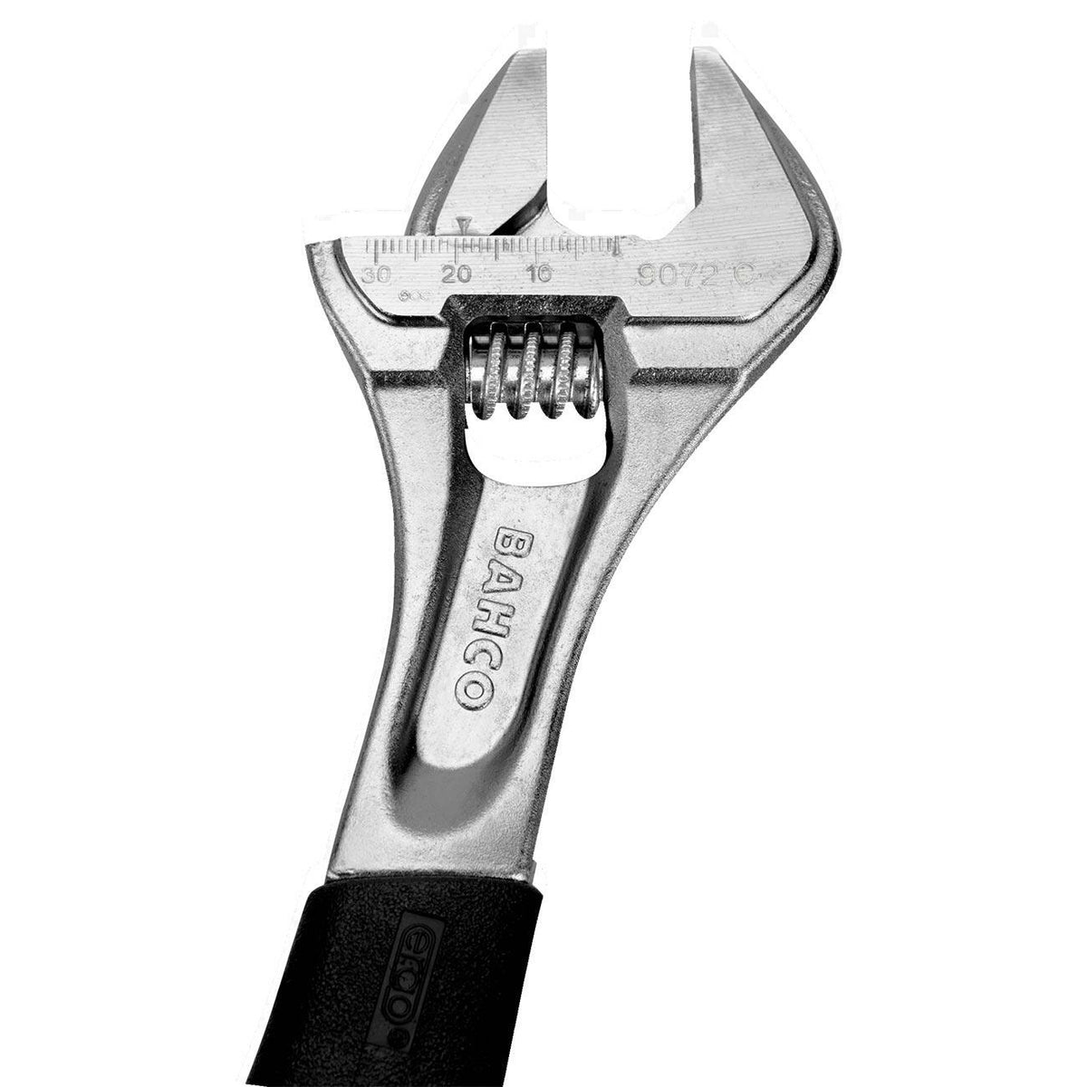 Bahco BAH9071RCUS Bahco 8" ERGO™ Central Nut Adjustable Wrench with Rubber Handle and Chrome Finish BAHCO