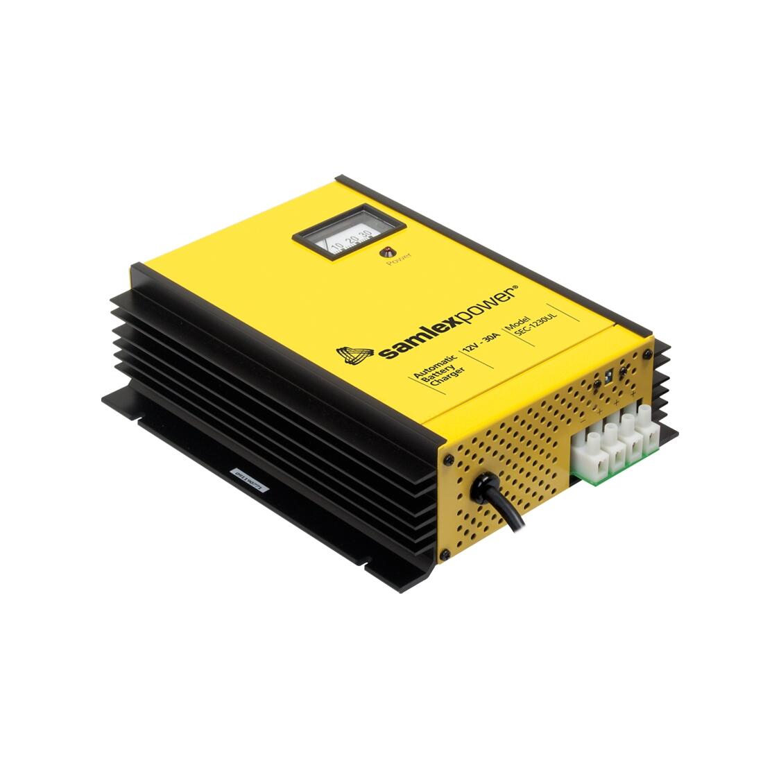 Samlex SEC1230UL 30 Amp 12 Vdc Commercial Grade Lead-acid Battery Charger Or Power Supply Samlex