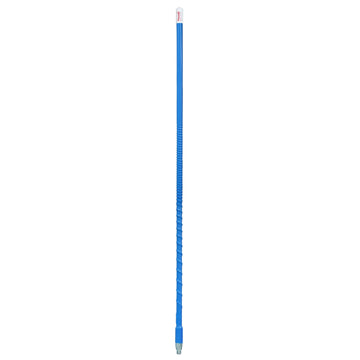 Firestik KW5-BL 5 Foot Heavy Duty Trim To Tune 500 Watt Top Loaded Fiberglass 5/8 Wave Cb Antenna With 3/8"x24" Threaded Base In Blue Firestik