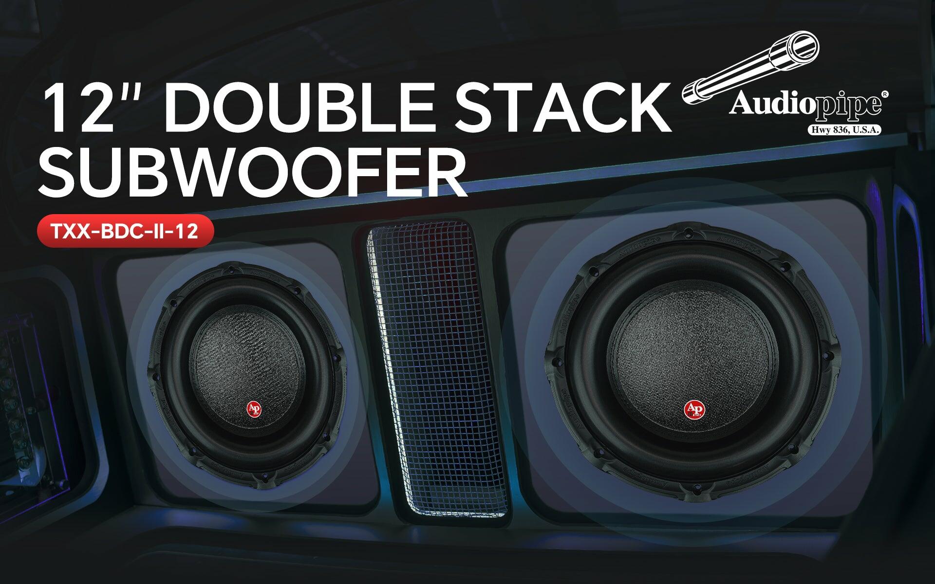 Audiopipe TXX-BDC-II-12 12" Double Stack Composite Cone Subwoofer (TXX-BDC-II-12) Audiopipe