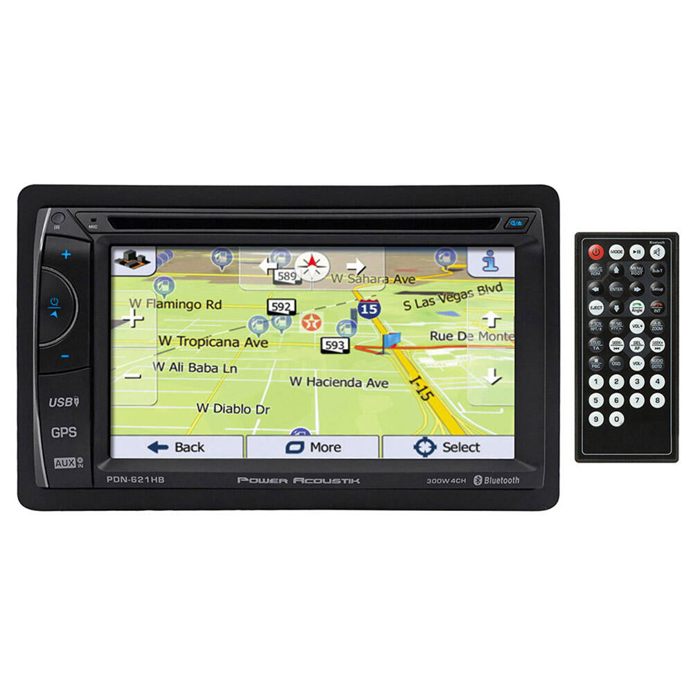 Power Acoustik PDN-621HB  6.2" D.Din AM/FM/CD/DVD/USB/BT Navigation Power Acoustik
