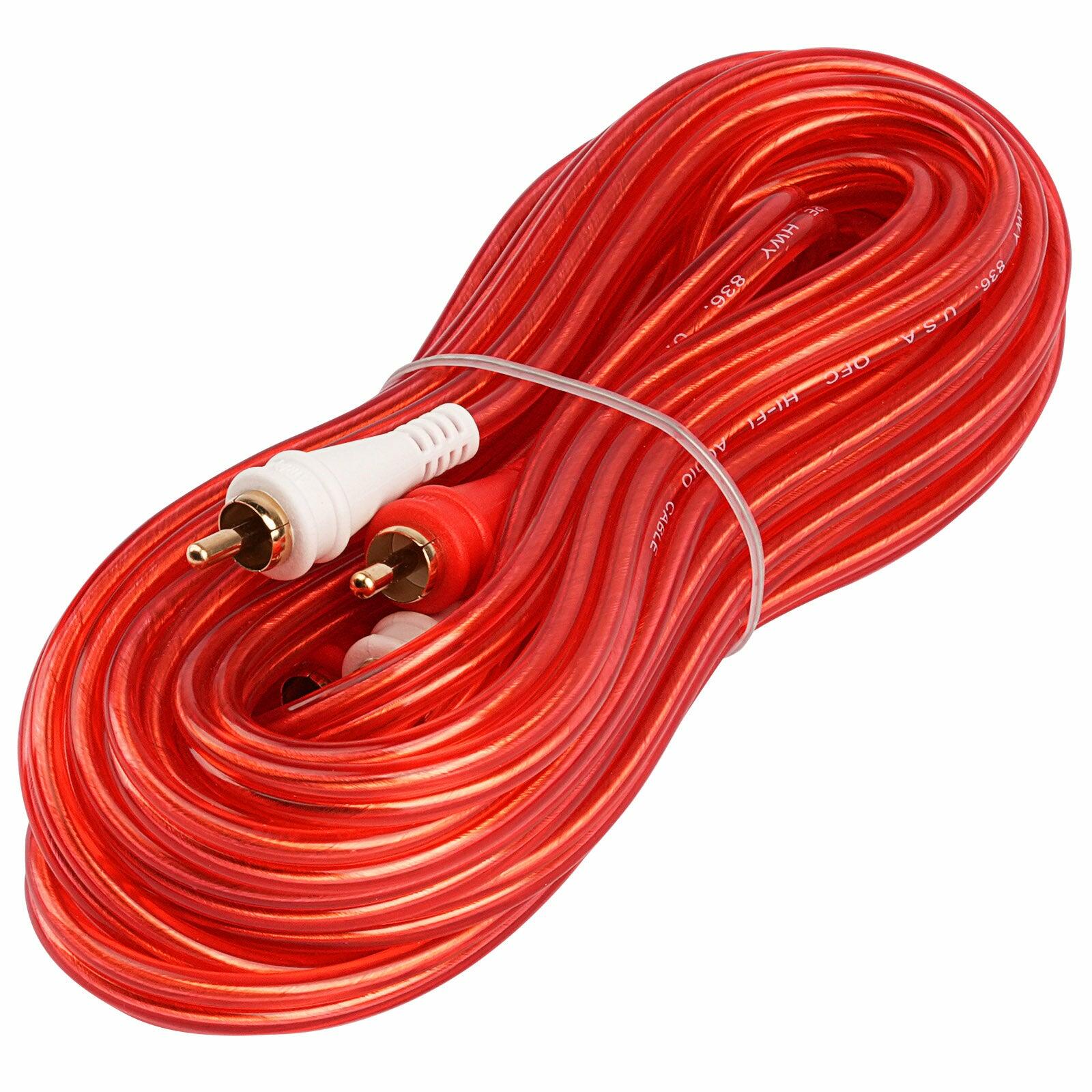Audiopipe BMV-G-20 20FT Oxygen Free RCA Audio Cable (BMV-G-20), 10-Pack (10 Individual Cables) Audiopipe