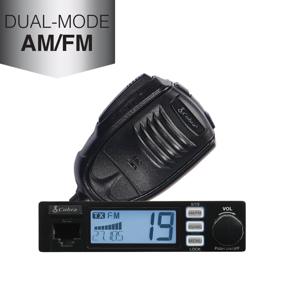 Cobra 19MINIAMFM 19mini Am/fm Ultra-compact 40 Channel CB Radio Cobra