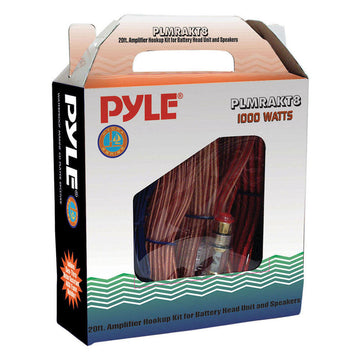 Pyle PLMRAKT8  8 Gauge Amplifier Wiring Kit Marine Grade - 1000 Watts Pyle