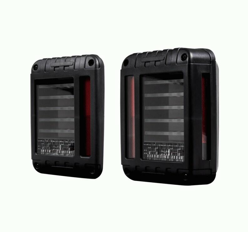 Heise HE-JWTL02 Jeep Wrangler 07-UP Transparent Lens 29-LED Tail Lights Heise