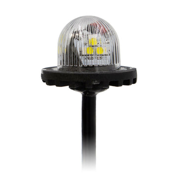 Heise HE-MUHSR-W Hidden Strobe White Marker Lights - 1 Inch, 9 Led Heise
