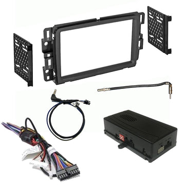Crux DKGM-16 OnStar Radio Replacement interface w/ SWC Retention Video Switcher & D. Din Dash Kit - Select CRUX