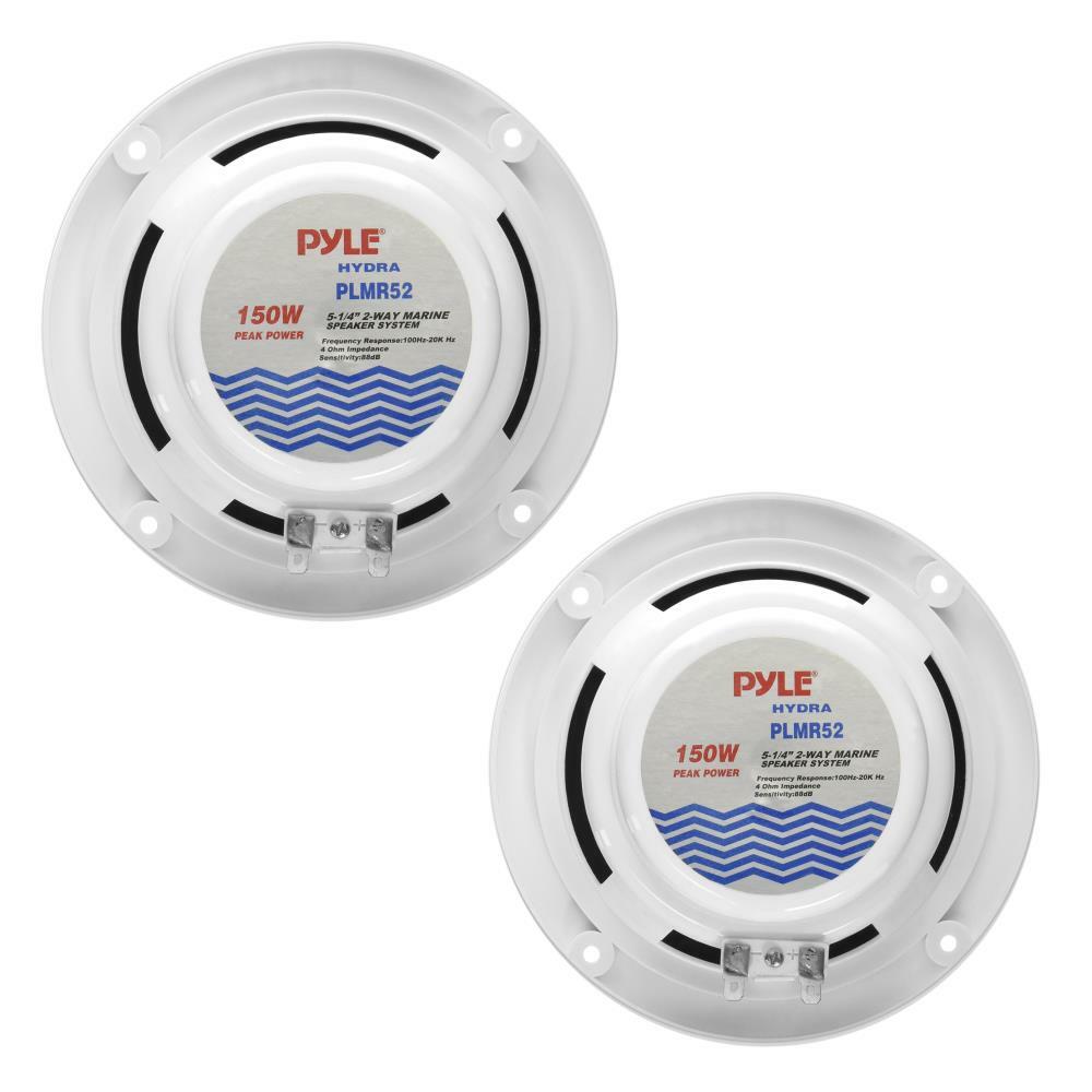 Pyle PLMR52  Marine 5.25” 2-Way Speakers (White) Pyle