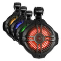 Power Acoustik MWT-80BL  Marine 8″ 2-Way Wakeboard Speakers with RGB LED Illumination - Black (Pair) Power Acoustik