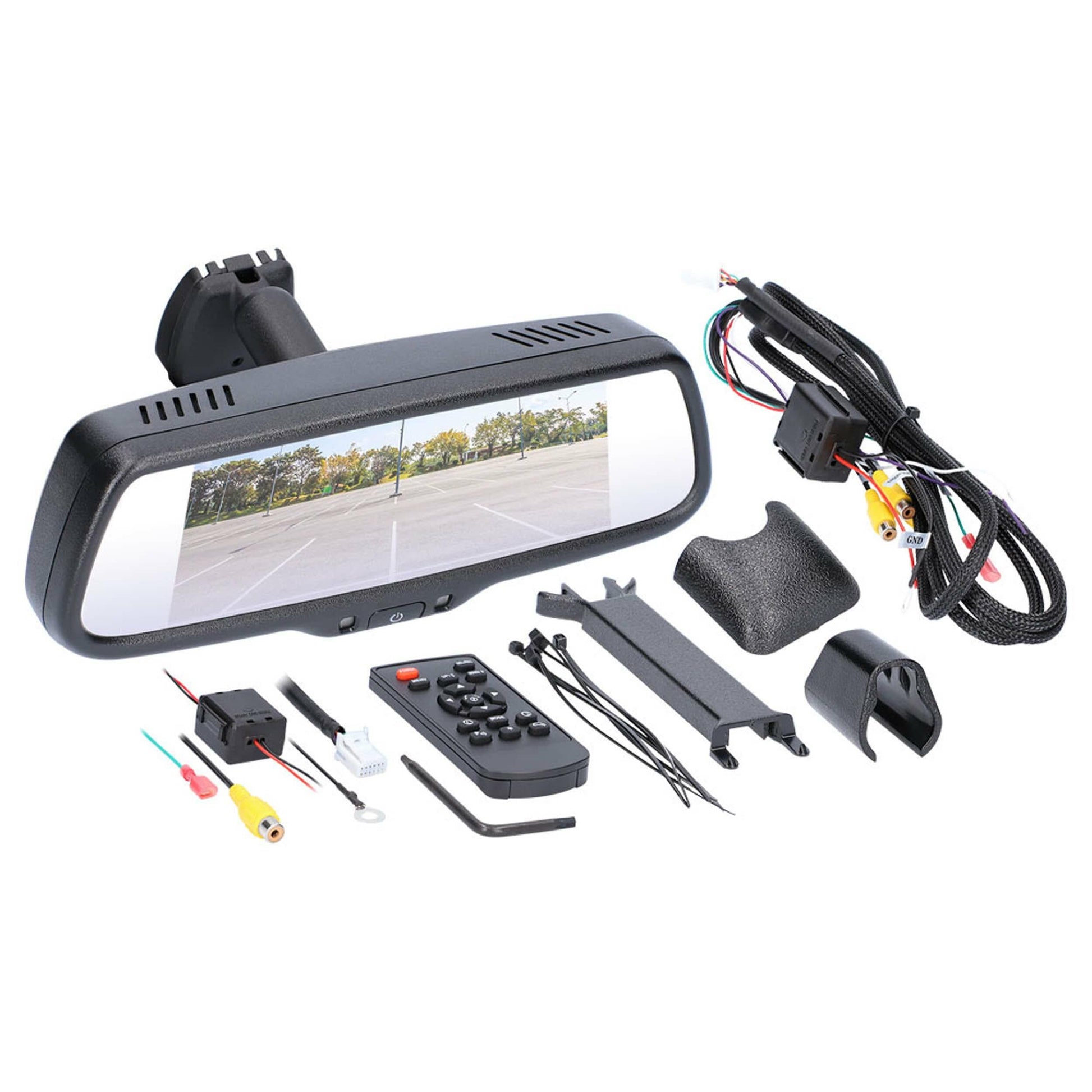 Heise TE-RM7 7" Mirror/Monitor with 3 Inputs iBeam
