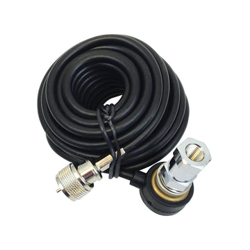 Procomm HS818TN 18' Weatherproof Coax Cable With Brass Stud & Pl259 Connector Procomm