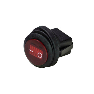 Heise HE-RRS Red Round Rocker Switch - 5-Pack HEISE LED Lighting Systems