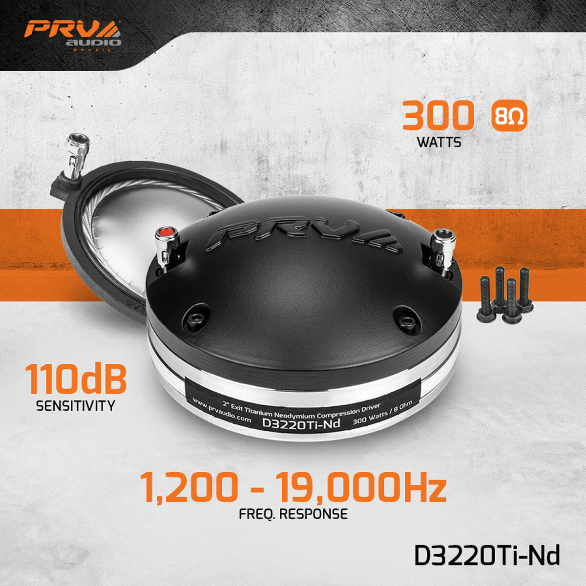 PRV Audio D3220Ti-Nd 2" Exit High Frequency Compression Driver PRV Audio