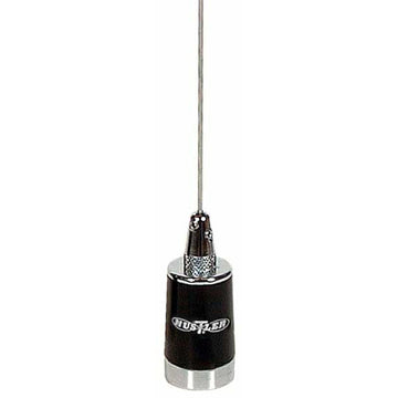 Hustler LMG150 148-174 Mhz 200 Watt Nmo Style 5/8 Wave Base Load Antenna With Stainless Whip In Black/chrome Finish