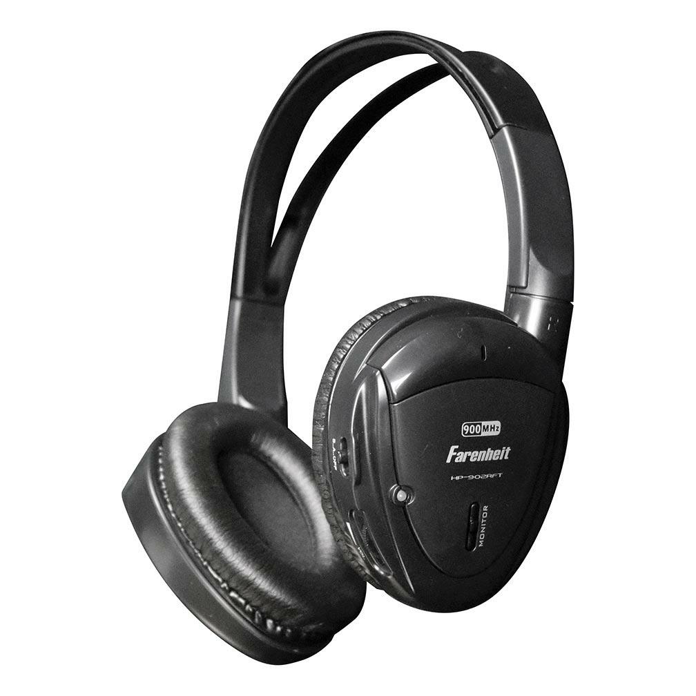 Power Acoustik HP902RFT  - HEADPHONES *Pair* SWIVEL EARPAD 2CH.RF 900MHZ W/TRANSMITTER Power Acoustik