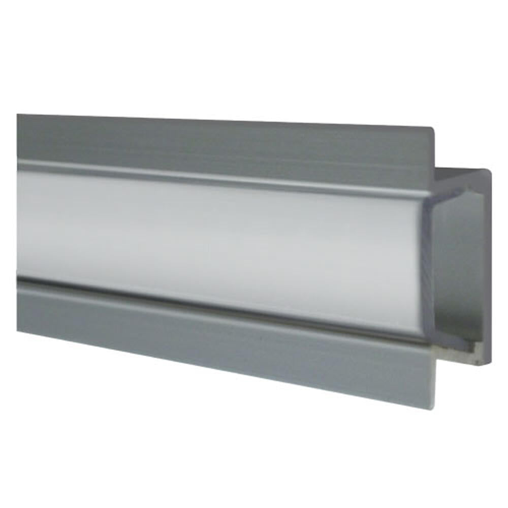 Heise HE-AFMTFL 1M Track, Silver Anodized Aluminum, Frosted Flush Mount Heise