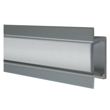 Heise HE-AFMTFL 1M Track, Silver Anodized Aluminum, Frosted Flush Mount Heise