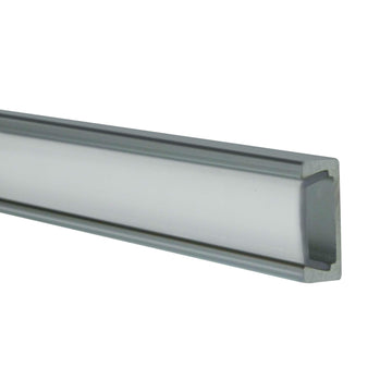 Heise HE-ATFL Frosted Aluminum Surface Mount Track - 3 Ft HEISE LED Lighting Systems