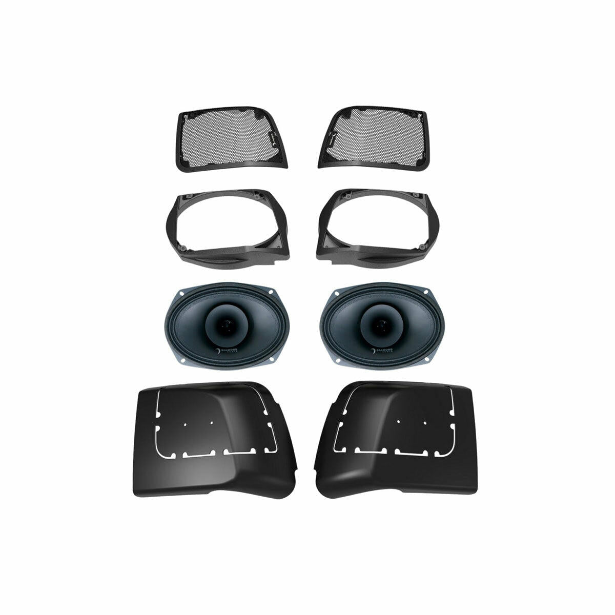 Diamond Audio MSMP694LK 2014-2023 Harley Davidson Cut In Lid Kit with MP694 (4) Speaker - MSMP694LK Diamond
