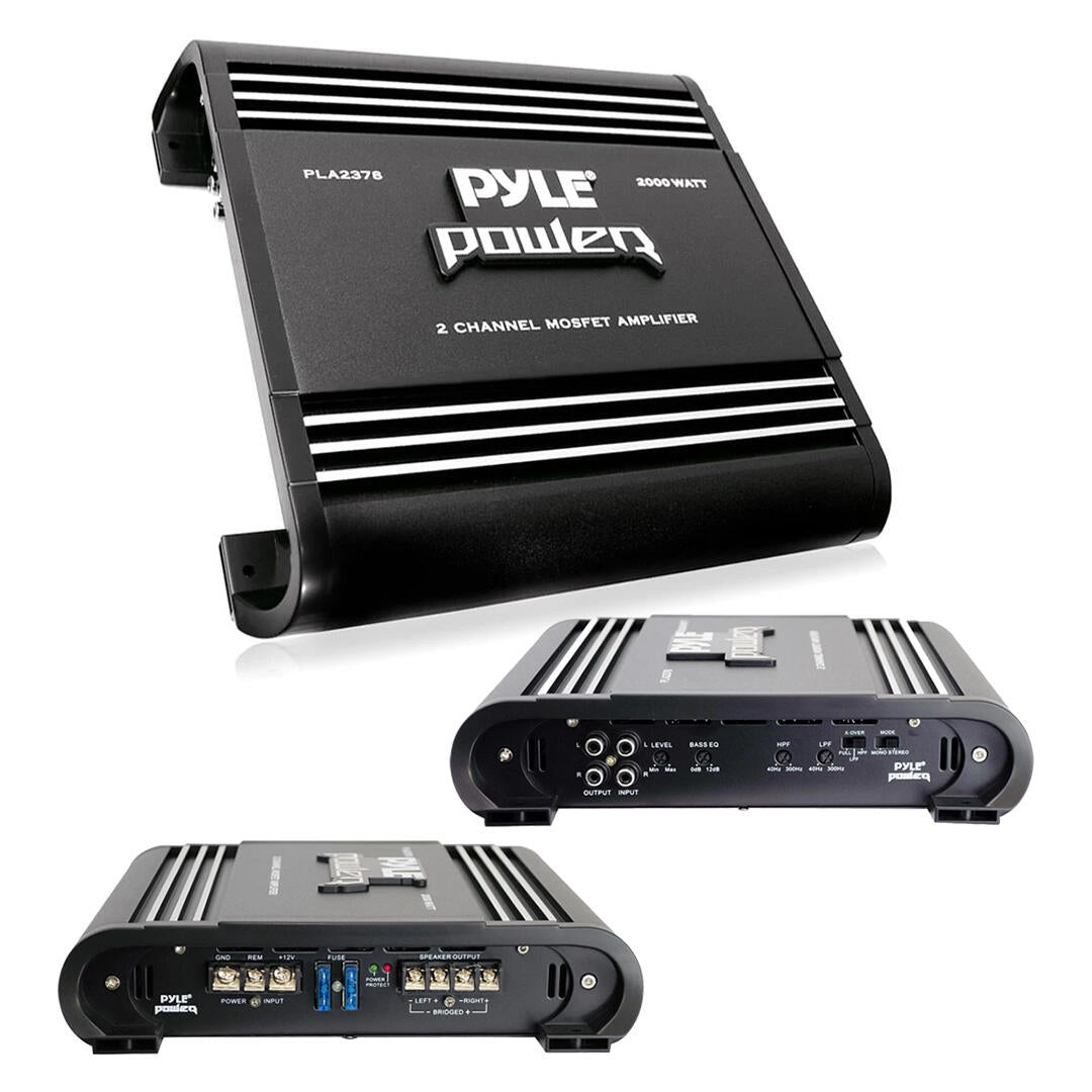 Pyle PLA2378  2 Channel Amplifier 480W RMS/2000W MAX Pyle