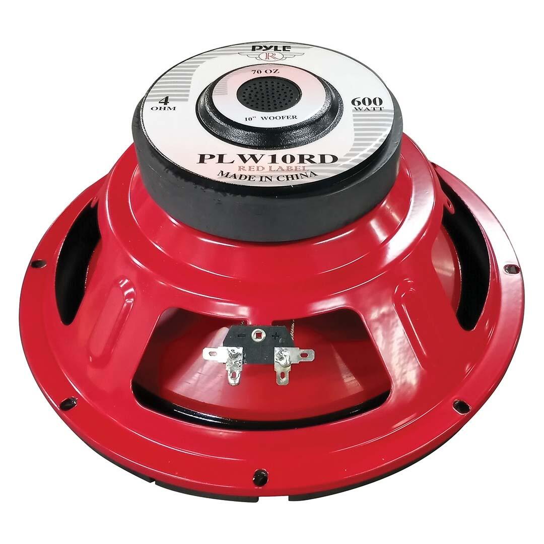 Pyle PLW10RD  10" Woofer 300W RMS/600W Max Single 4 Ohm Voice Coil (Each) Pyle
