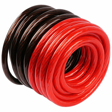 Audiopipe PWK-4-50RB 50Ft 4 Gauge Black and 50Ft 4 Gauge Red Primary Wire (PWK-4-50RB) Audiopipe