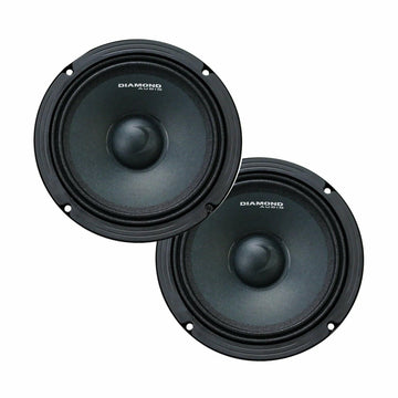Diamond Audio MSPRO65 6.5" MS PRO Series High Output Midrange Speakers (Pair) - MSPRO65 Diamond