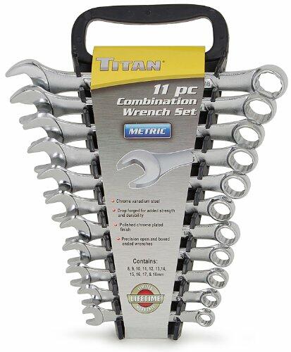 Titan Tools 17328 11 Pc Mm Raised Panel Combo Wrench Set Titan Tools