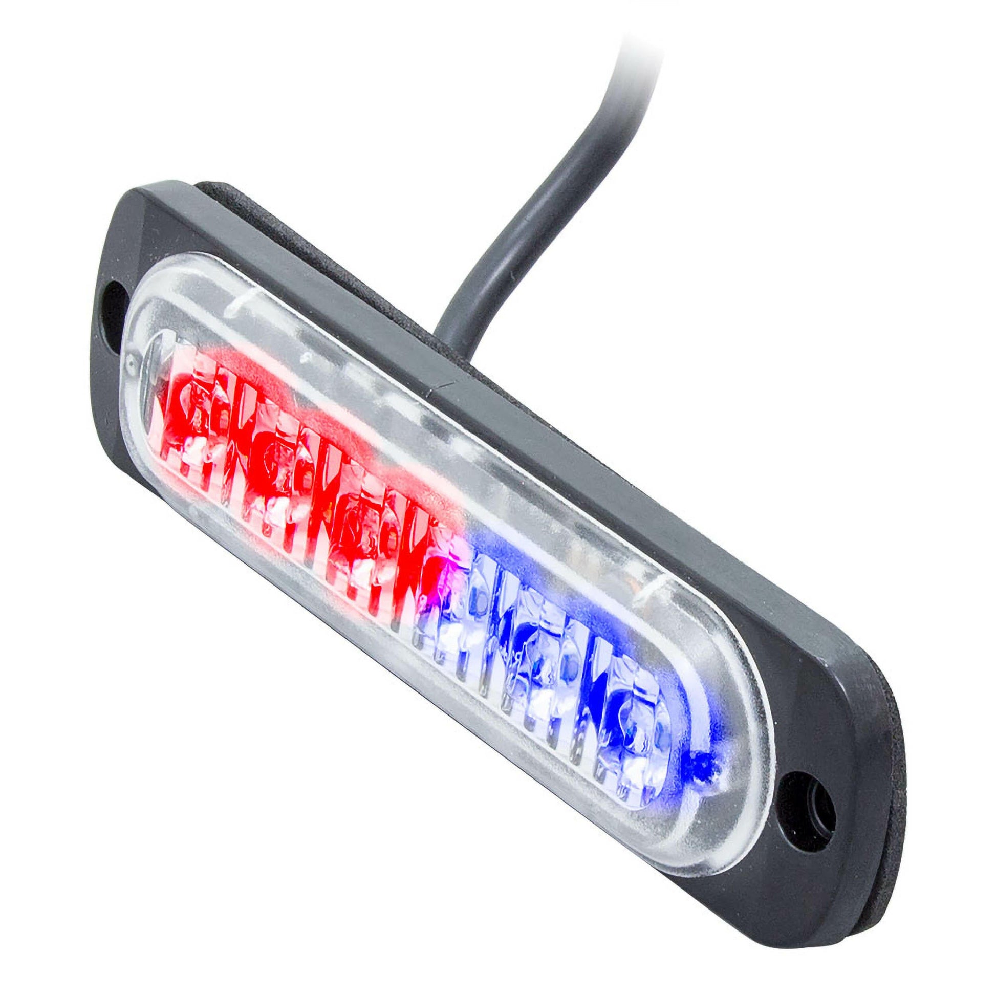 Heise HE-MULTE-6BR Bi-Color Blue/Red Marker Lights - 4.4 Inch, 6 LED Heise