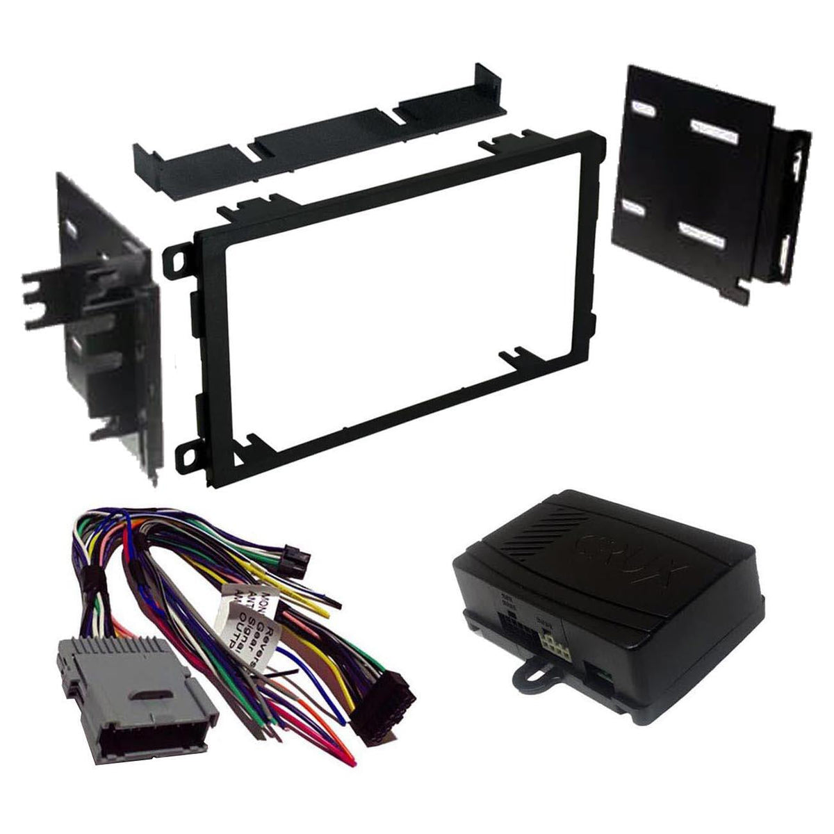 Crux DKGM-C2D Radio Replacement with Double DIN Dash Kit for GM Class II Vehicles 2002 - 2013 CRUX