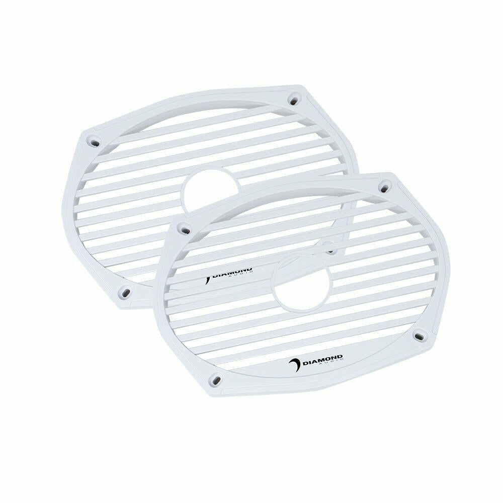 Diamond Audio MS69CXG 6 x 9 White Grills (Pair) - MS69CXG Diamond