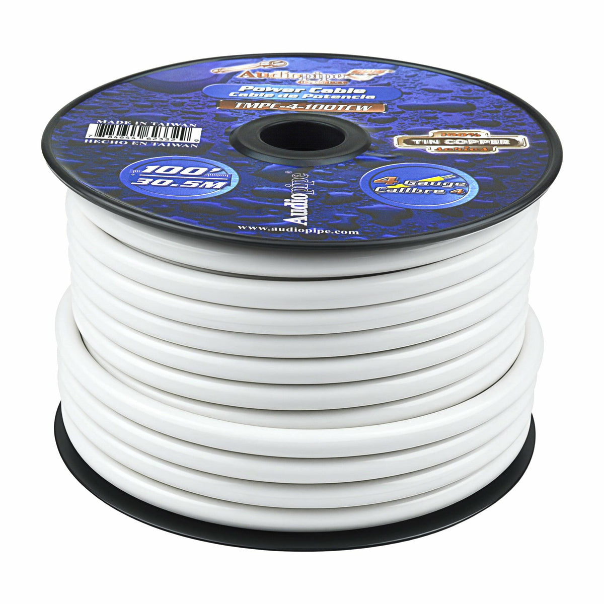 Audiopipe TMPC-4-100TCW Marine 4 Gauge Power Cable (TMPC-4-100TCW) Audiopipe