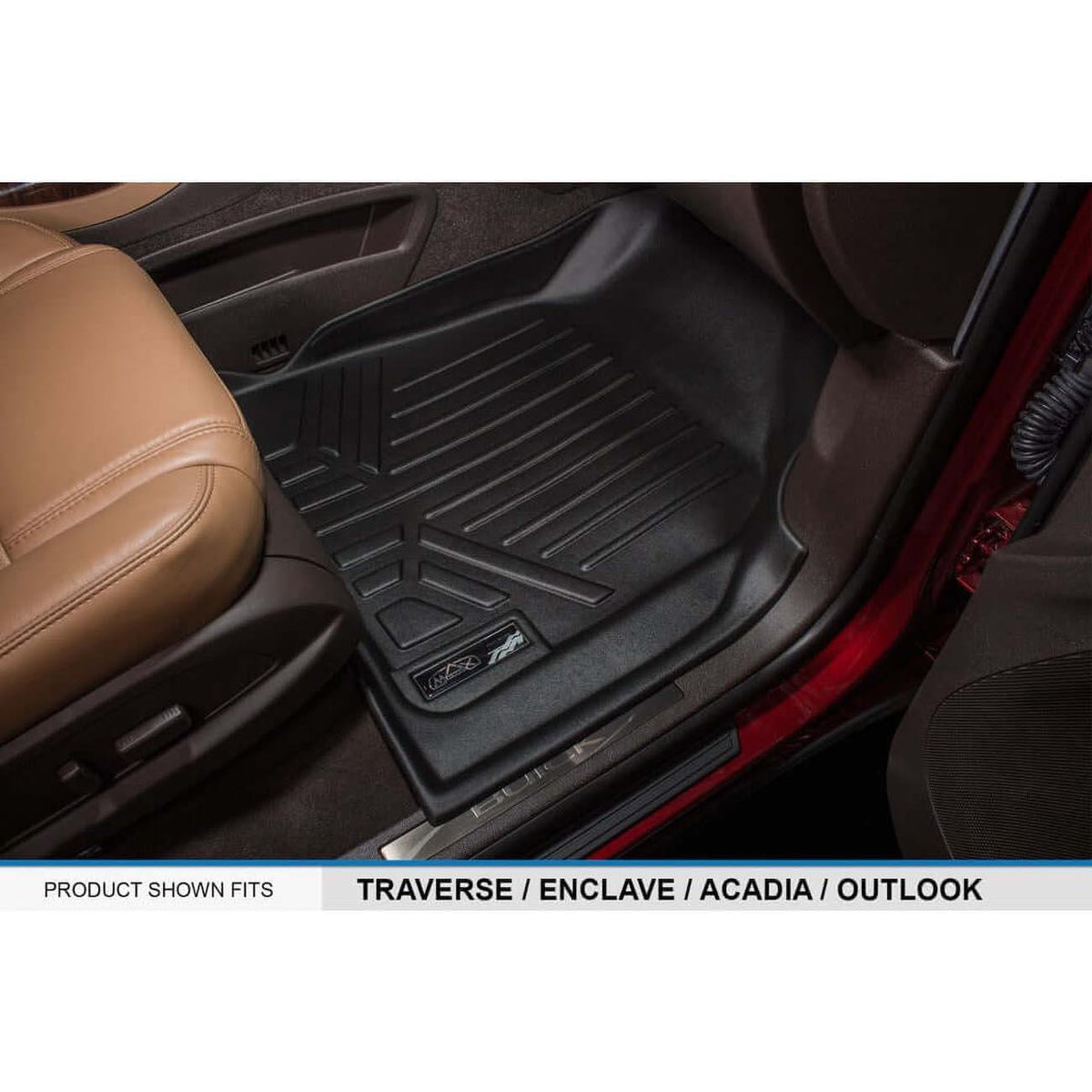 Smartliner SA0043/B0044 Smartliner Floor Liners Front/Rear 2009 – 2017 Traverse/Enclave/Acadia/Outlook with 2nd Row Bucket S SMARTLINER