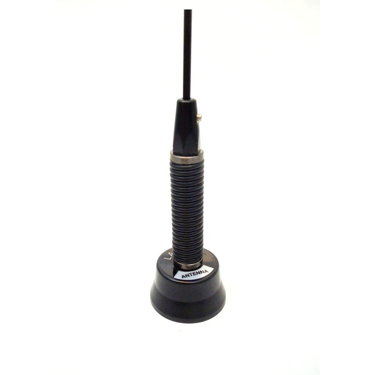 Larsen NMOWBQB 150-170 Mhz 3/4" Base - Black 1/4 Wave Unity Gain Antenna With Shock Spring Larsen