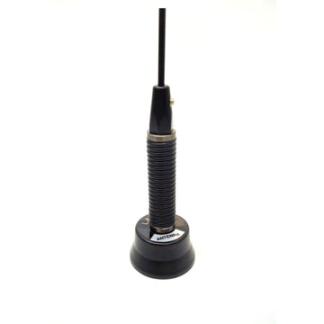 Larsen NMOWBQB 150-170 Mhz 3/4" Base - Black 1/4 Wave Unity Gain Antenna With Shock Spring Larsen